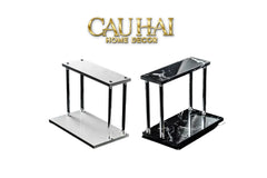 Haute Folie - Kệ Phòng Tắm 2 Tầng Đá Marble Acrylic Column Gabriel Tiered Organizers 20x26.5-CẬU HAI HOME DECOR