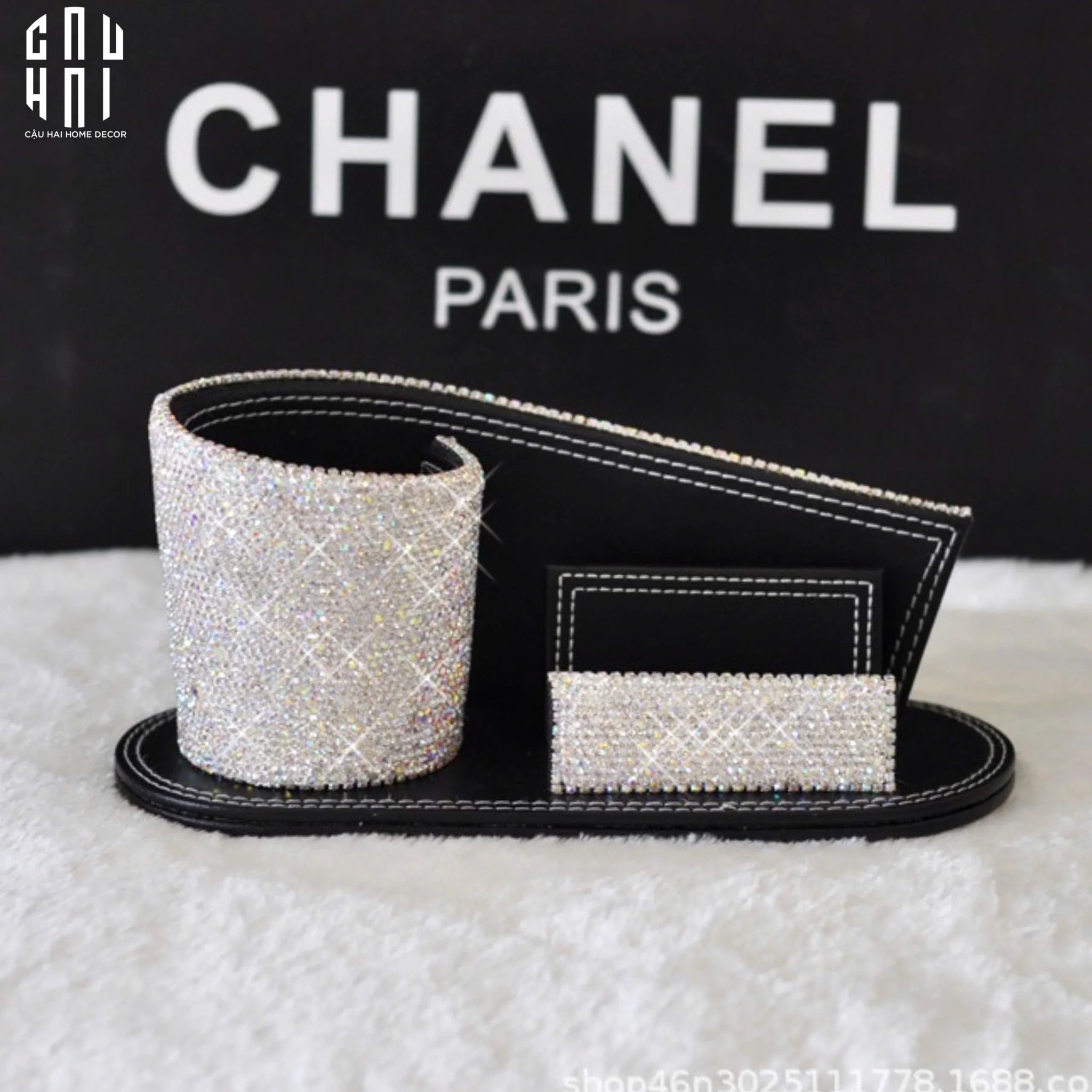 Haute Folie - Khay Bút Diamond Bling Bling Curves-CẬU HAI HOME DECOR