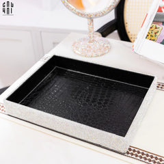 Haute Folie - Khay Da Cao Cấp Croco Diamond Bling Bling Up-CẬU HAI HOME DECOR