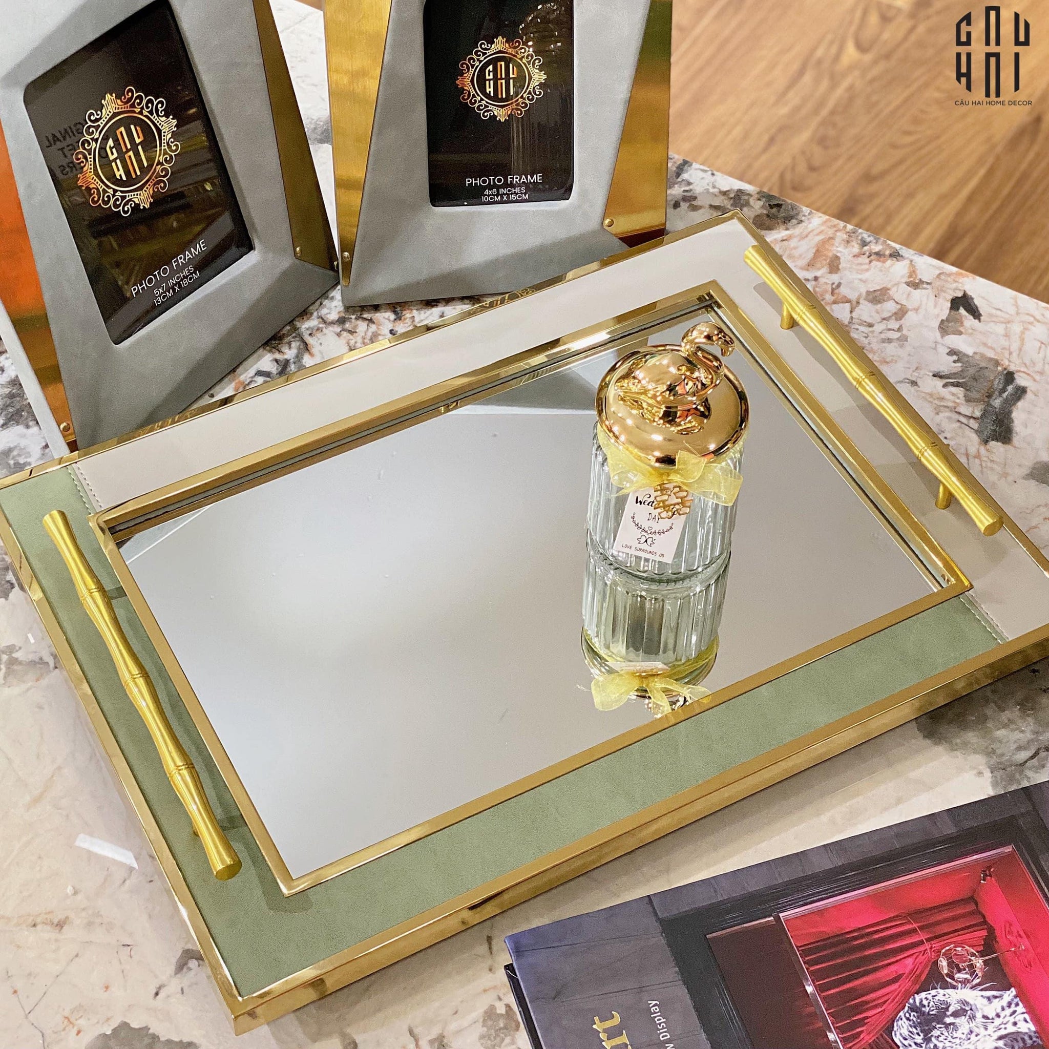 HAUTE COUTURE - KHAY VIỀN DA LUXE LEATHER EDGE BRITON SPÉCIALE ÉDITION UP-CẬU HAI HOME DECOR