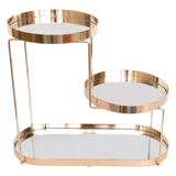 Haute Folie - Khay Kệ Gương Tròn 2 Tầng Bàn Trang Điểm - New Oracle Beauty Mirror Trays-KHAY TRANG TRÍ-CẬU HAI HOME DECOR-CẬU HAI HOME DECOR
