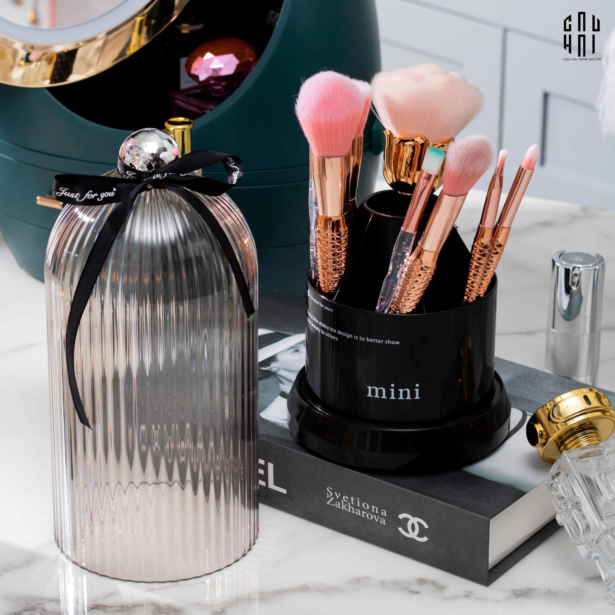 HAUTE FOLIE - LỌ ĐỰNG CỌ MIMI BLACK SS25-CẬU HAI HOME DECOR