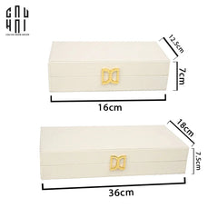 Haute Folie - Set 2 Hộp Trang Sức Da D'Ivoire Delight 12x16 18x36-CẬU HAI HOME DECOR