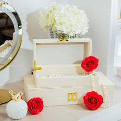 Haute Folie - Set 2 Hộp Trang Sức Da D'Ivoire Delight 12x16 18x36-CẬU HAI HOME DECOR