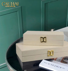 Haute Folie - Set 2 Hộp Trang Sức Da D'Ivoire Delight 12x16 18x36-CẬU HAI HOME DECOR