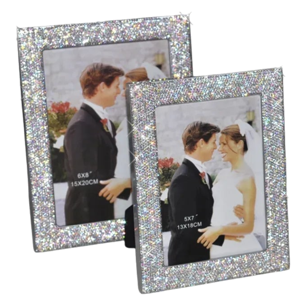 Haute Folie - Set 2 Khung Ảnh Diamond Bling Bling Memory-KHUNG ẢNH-Đối tác tại Trung Quốc theo từng đơn đặt hàng-CẬU HAI HOME DECOR