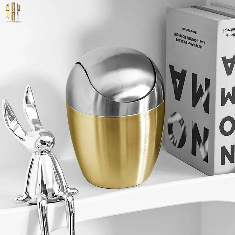 HAUTE FOLIE -THÙNG RÁC MINI PLATINUM EGG - CẬU HAI HOME DECOR