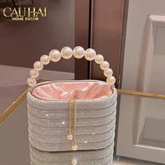 Haute Folie - Túi Handbag Full Kim Cương - Perle Éclat Diamond Pavé Haute Décor Object-CẬU HAI HOME DECOR