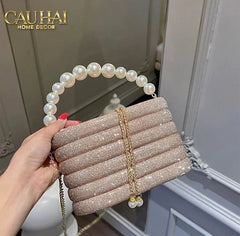 Haute Folie - Túi Handbag Full Kim Cương - Perle Éclat Diamond Pavé Haute Décor Object-CẬU HAI HOME DECOR