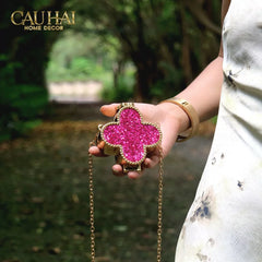 Haute Folie - Túi Pouch Mini Clover Diamond Bling Bling-CẬU HAI HOME DECOR
