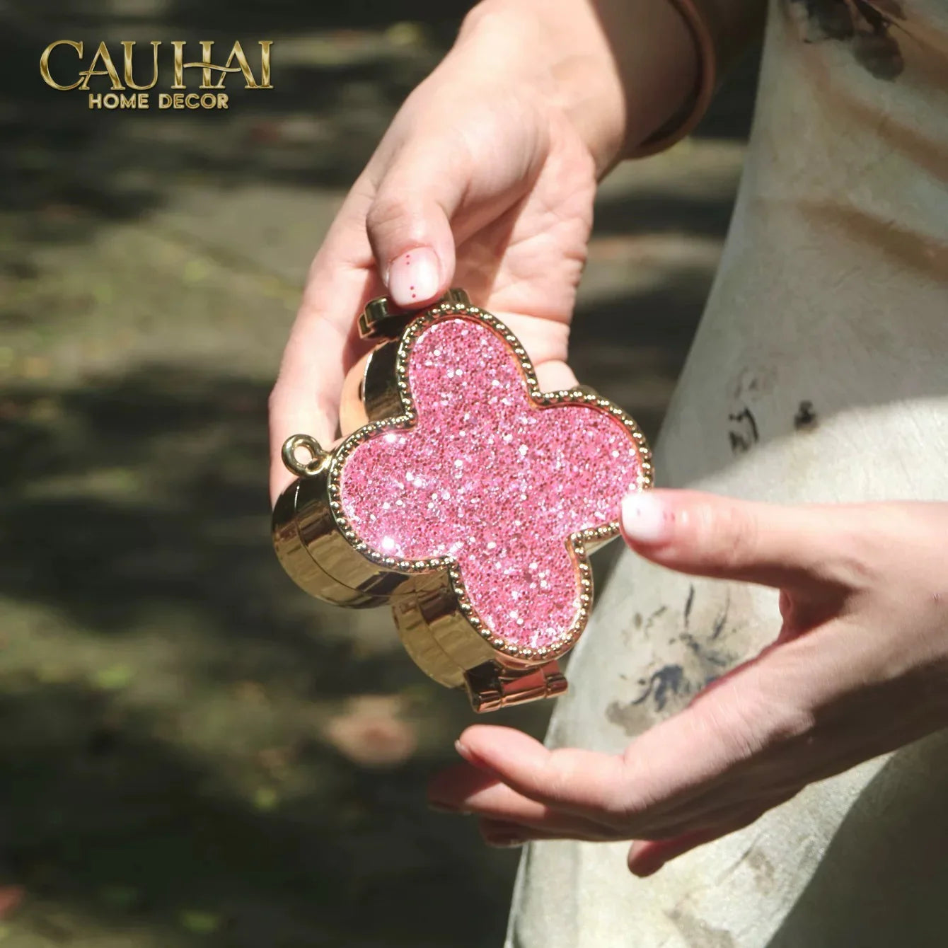 Haute Folie - Túi Pouch Mini Clover Diamond Bling Bling-CẬU HAI HOME DECOR