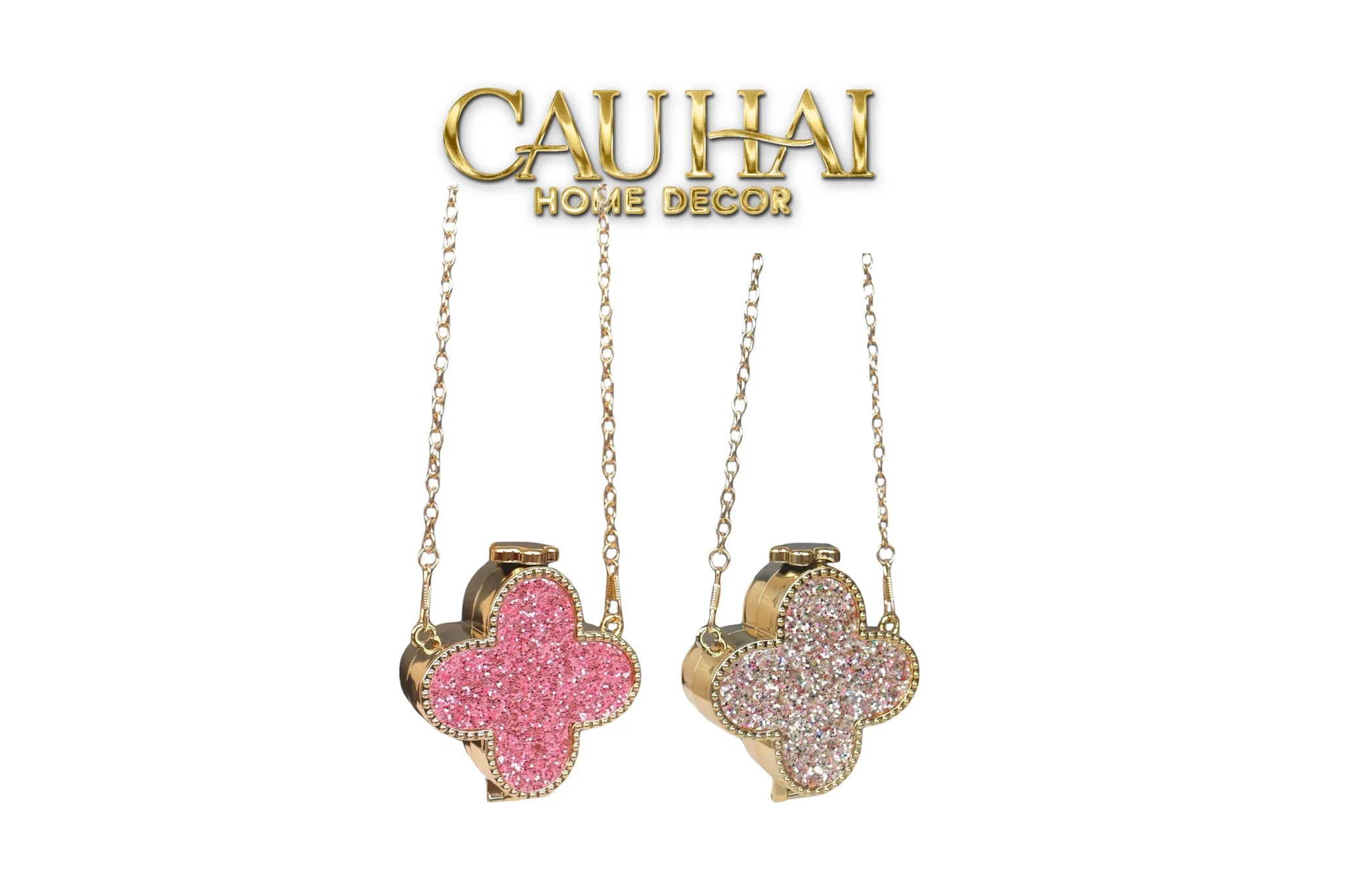 Haute Folie - Túi Pouch Mini Clover Diamond Bling Bling-CẬU HAI HOME DECOR