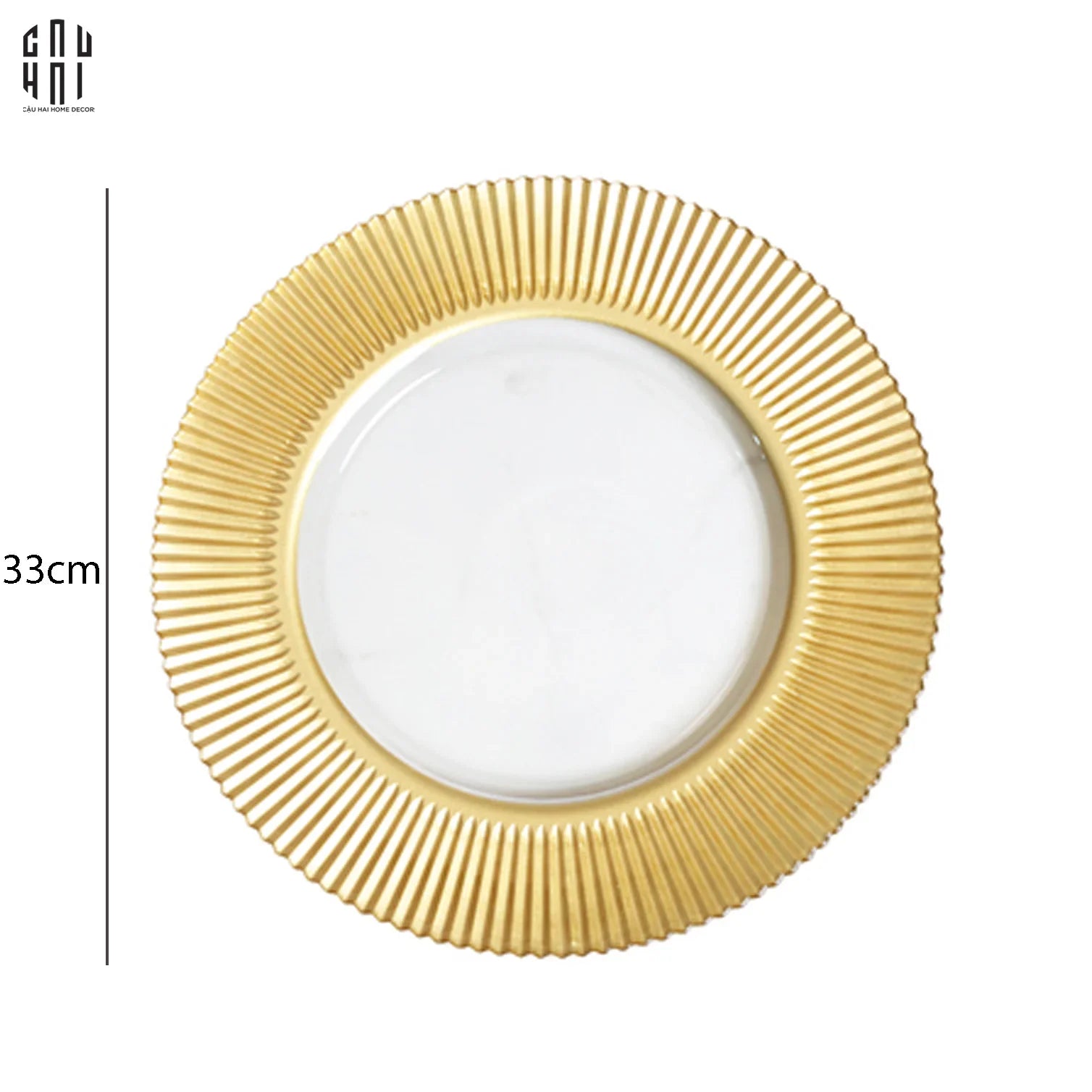 HERA DINNER FLAT PLATE 33CM SS25 - CẬU HAI HOME DECOR