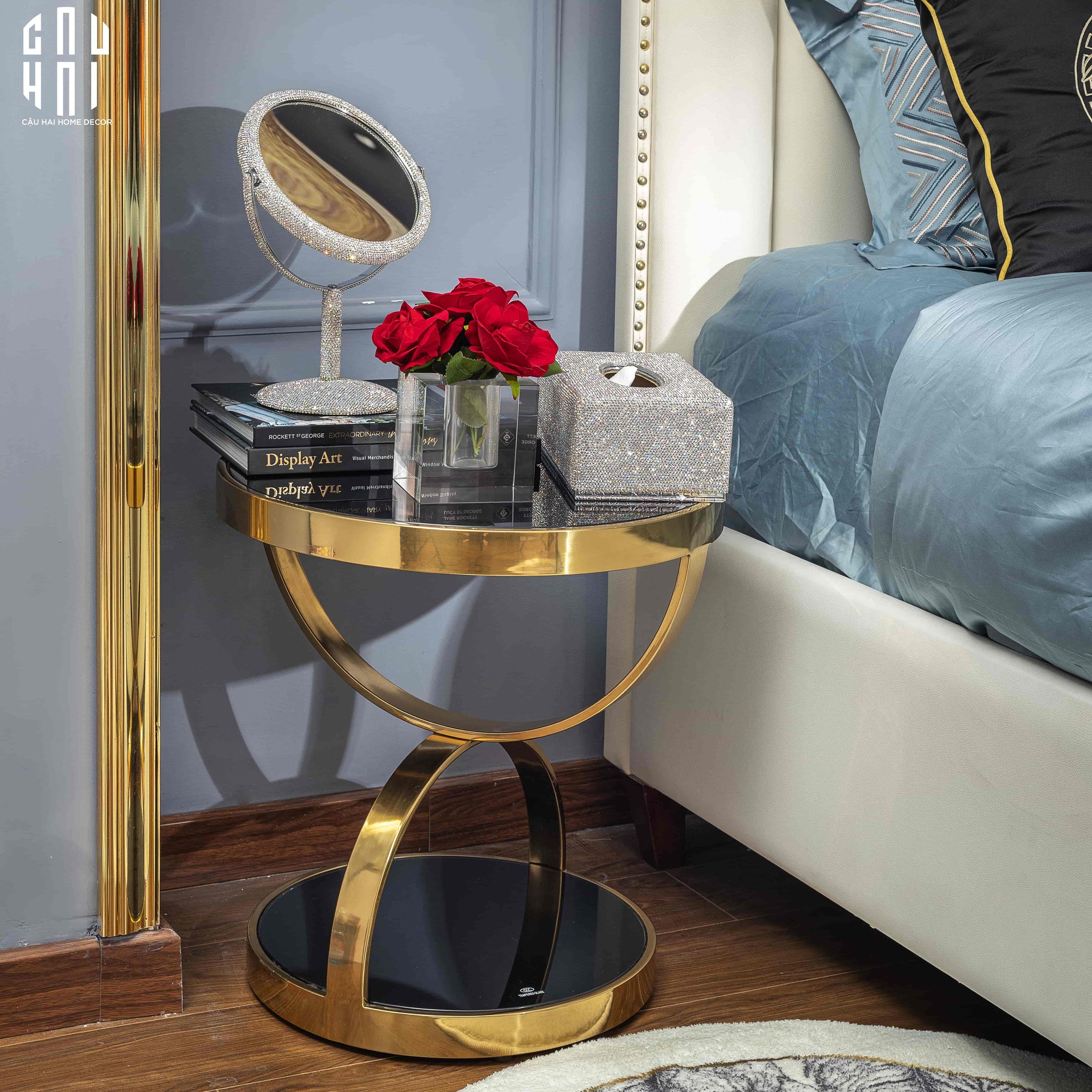 HOME COUTURE - BÀN SOFA GÓC CAO CẤP ORCHARD - SIDE TABLE SS25 - CẬU HAI HOME DECOR
