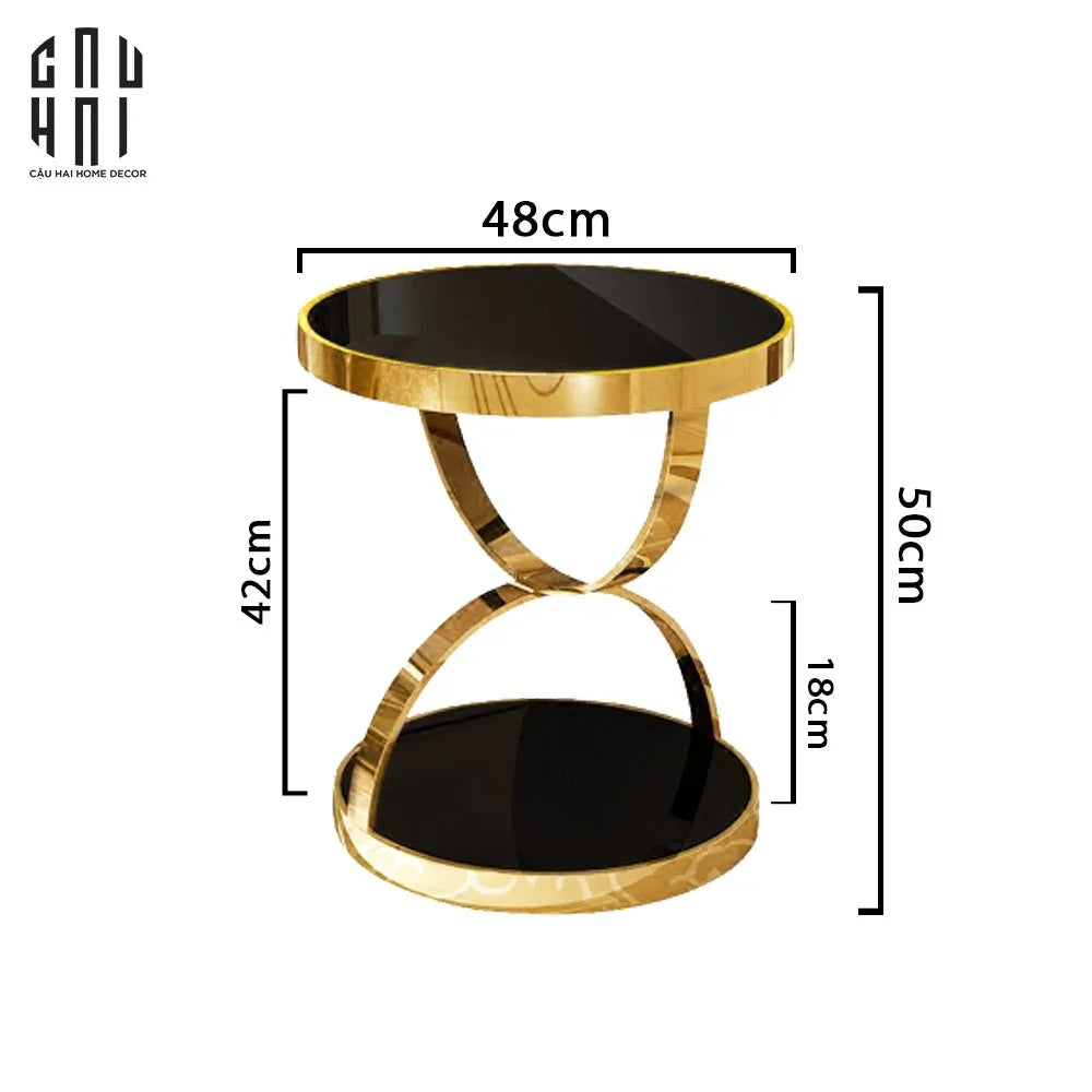 HOME COUTURE - BÀN SOFA GÓC CAO CẤP ORCHARD - SIDE TABLE SS25 - CẬU HAI HOME DECOR