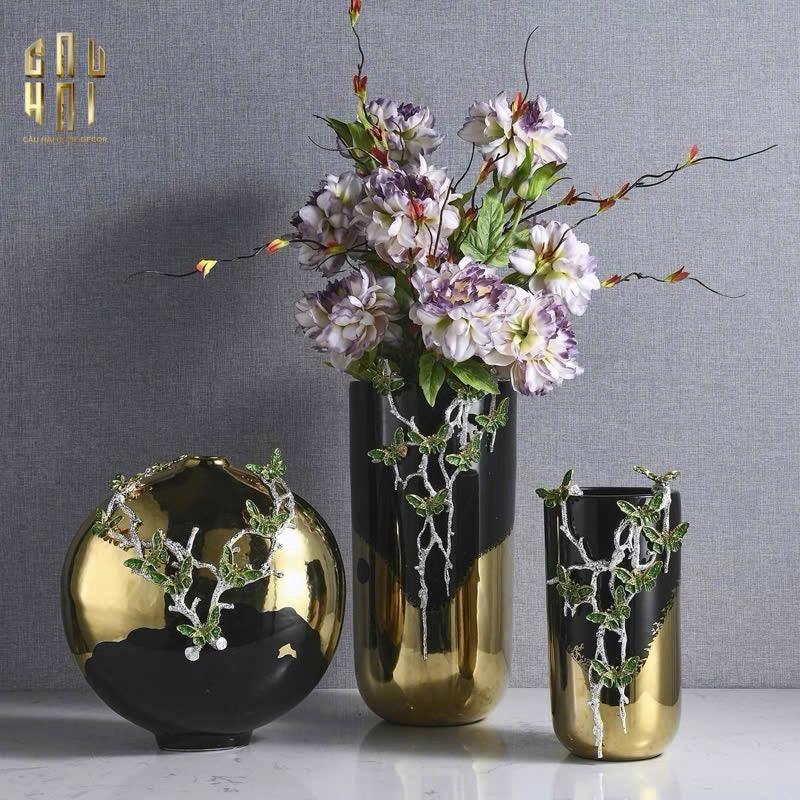 HOME COUTURE - BÌNH HOA ĐÁ QUÝ ALLURE OPULANCE VASE "THE HABSBURG TREASURE" H43 - CẬU HAI HOME DECOR