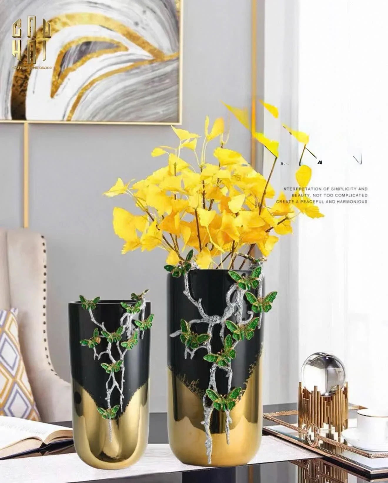 HOME COUTURE - BÌNH HOA ĐÁ QUÝ ALLURE OPULANCE VASE "THE HABSBURG TREASURE" H43 - CẬU HAI HOME DECOR