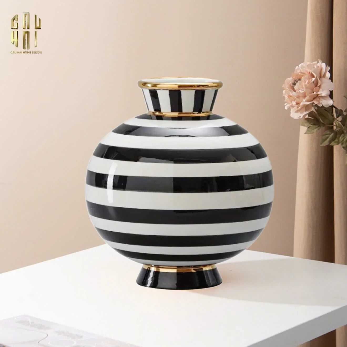 HOME COUTURE - BÌNH HOA ELITE METROPOLIS SOHO STRIPE ART - CẬU HAI HOME DECOR