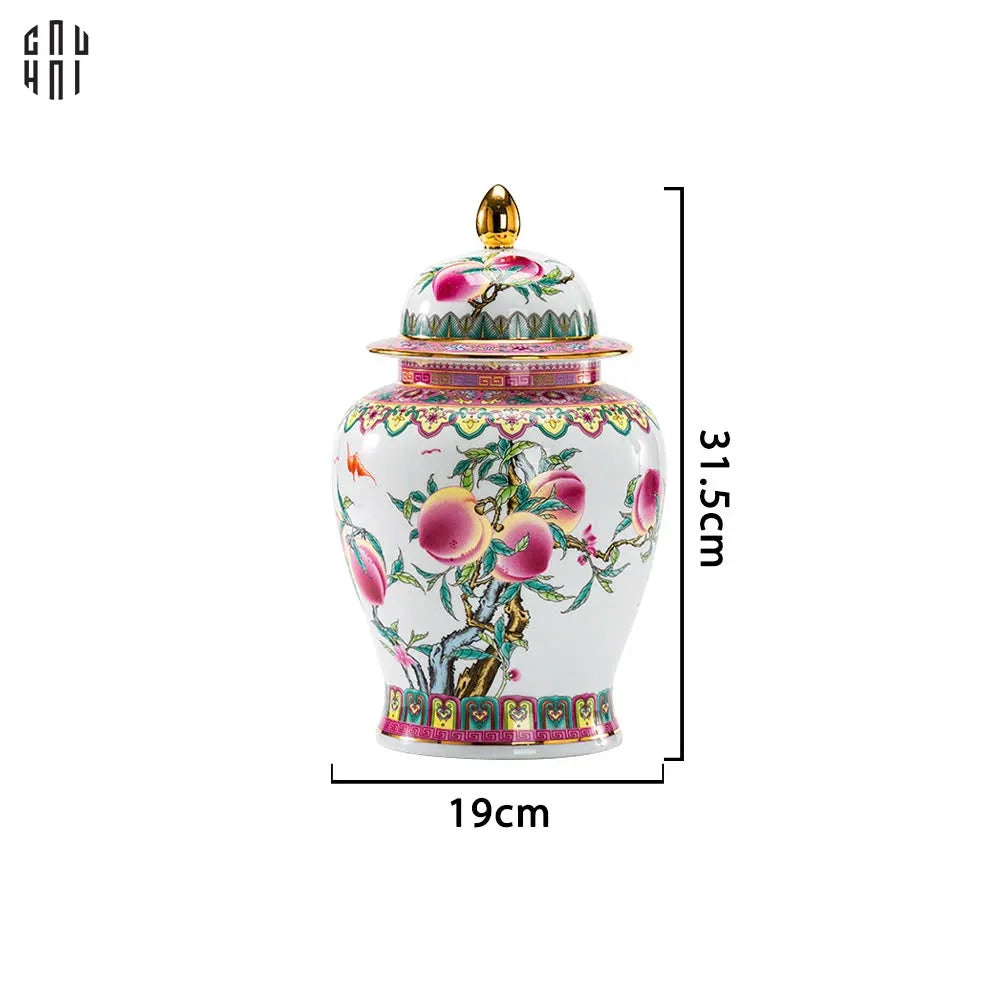 HOME COUTURE - BÌNH HOA PORCELAIN PEACH PATTERNS SS25-CẬU HAI HOME DECOR