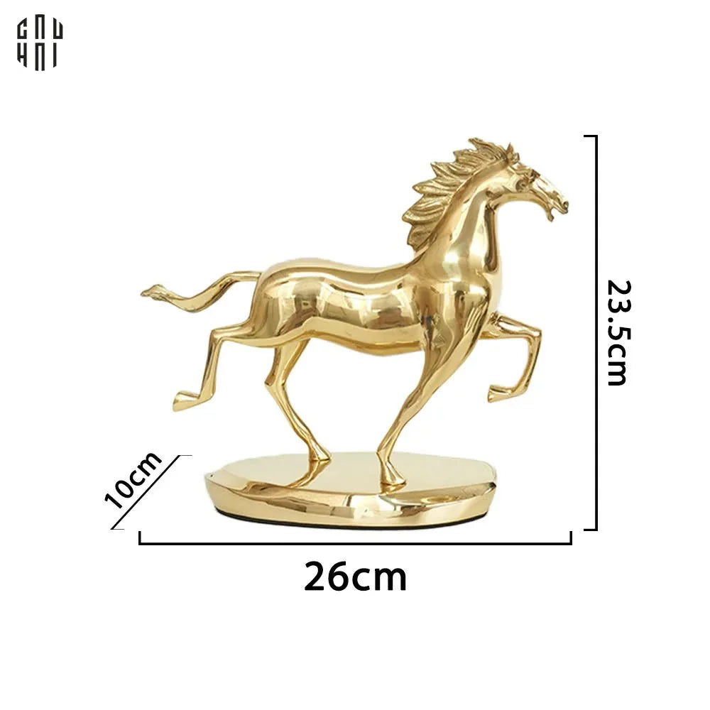 HOME COUTURE - TƯỢNG NGỰA BRASSON CHEVAL DE FORTUNE PREMIÈRE H24 UP-CẬU HAI HOME DECOR