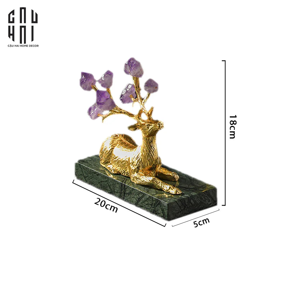 HOME COUTURE - TƯỢNG HƯƠU BRASSON JEWELRY MYTHICAL ELK - CẬU HAI HOME DECOR