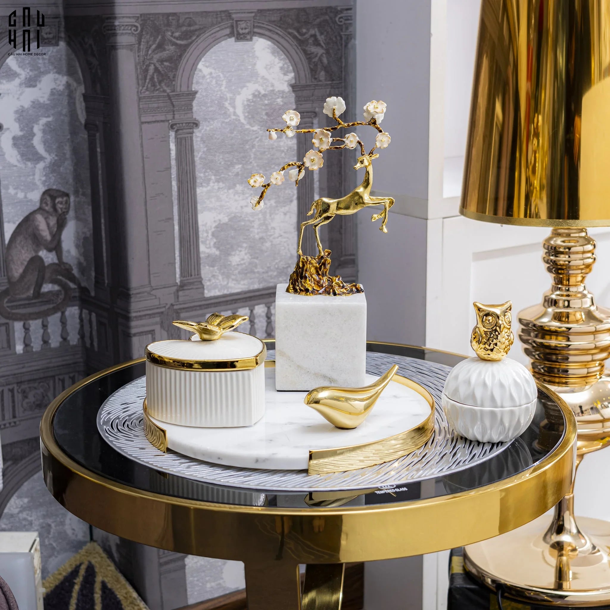 HOME COUTURE - BRASSON MARBLE JEWELRY - SPRING ELK SS25-CẬU HAI HOME DECOR