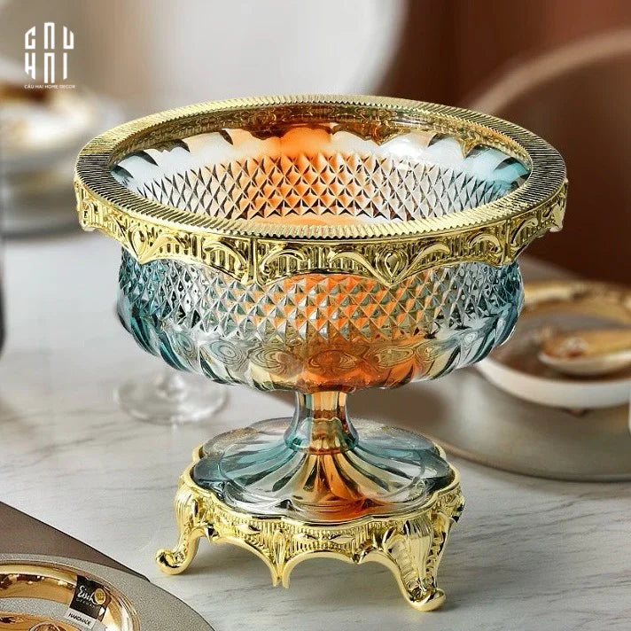 HOME COUTURE - BRASSON RAINBOW CRYSTAL BOWL "AURORA DE LUNAR" - SS25 - CẬU HAI HOME DECOR