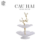 HOME COUTURE - ĐĨA 2 TẦNG JARDIN DE LUXE ÉTAGÈRE SS25-CẬU HAI HOME DECOR