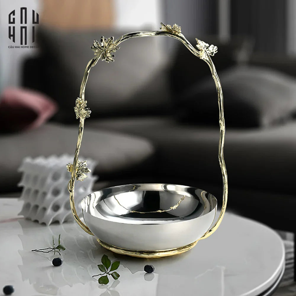 HOME COUTURE - ĐĨA PLATINUM CANARY IN BLOOM SS25-CẬU HAI HOME DECOR