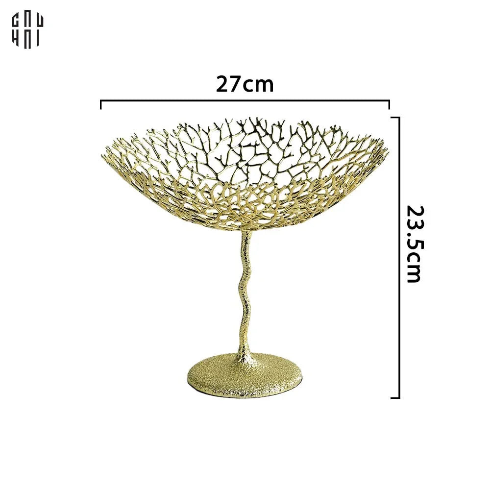 HOME COUTURE - ĐĨA PLATINUM MÉTAL DORÉ CORAIL SPÉCIALE-CẬU HAI HOME DECOR