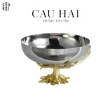 HOME COUTURE - ĐĨA PLATINUM REGAL MÉTALLIQUE BOWL - CẬU HAI HOME DECOR