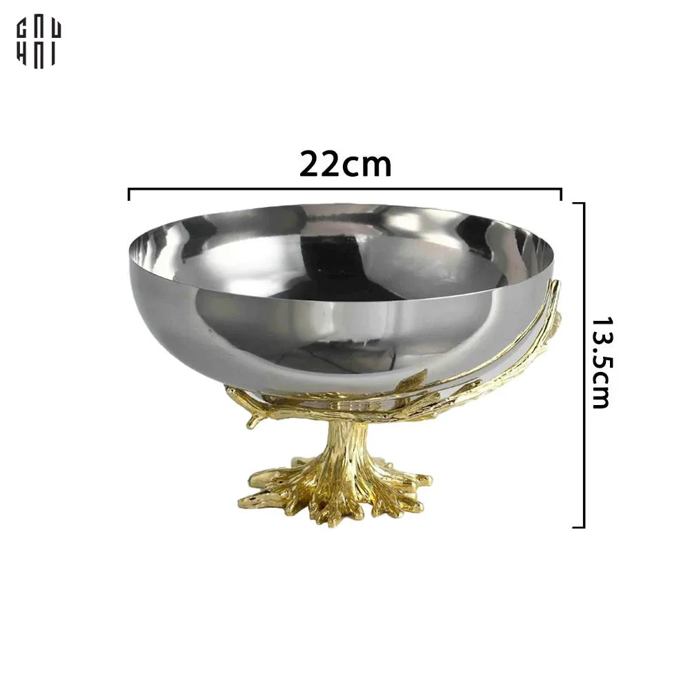 HOME COUTURE - ĐĨA PLATINUM REGAL MÉTALLIQUE BOWL - CẬU HAI HOME DECOR