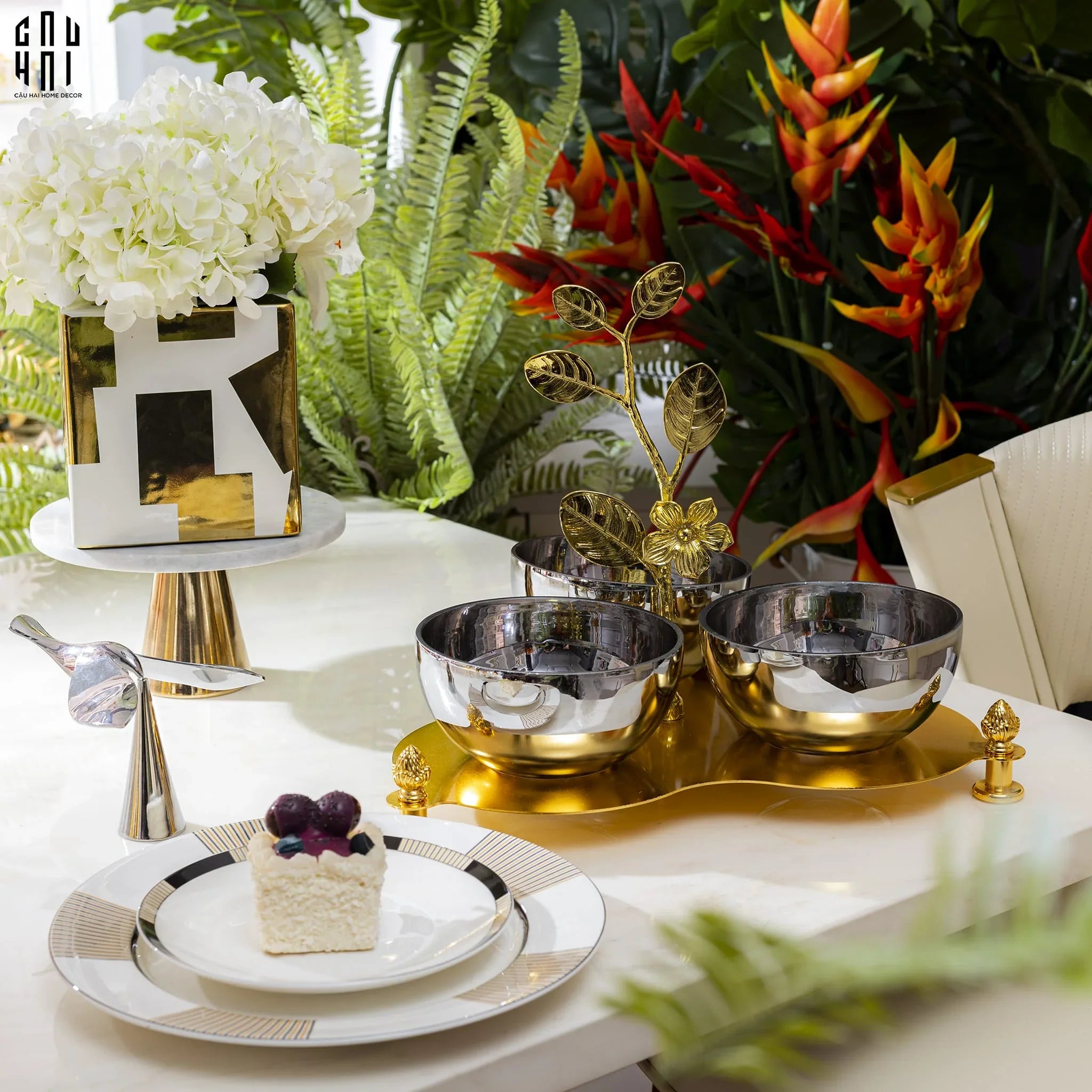 HOME COUTURE - ĐĨA TRÁI CÂY BRASSON ATÉLIER - CẬU HAI HOME DECOR