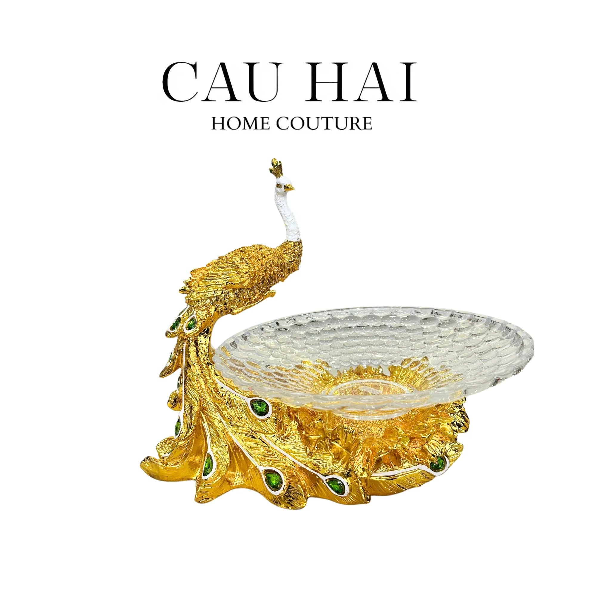 HOME COUTURE - ĐĨA TRÁI CÂY KHỔNG TƯỚC MINH CHÂU SS25 - CẬU HAI HOME DECOR