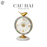 HOME COUTURE - ĐỒNG HỒ CỔ ĐIỂN - SAPPHIRE BLOOM LUXURY CLOCK - CẬU HAI HOME DECOR