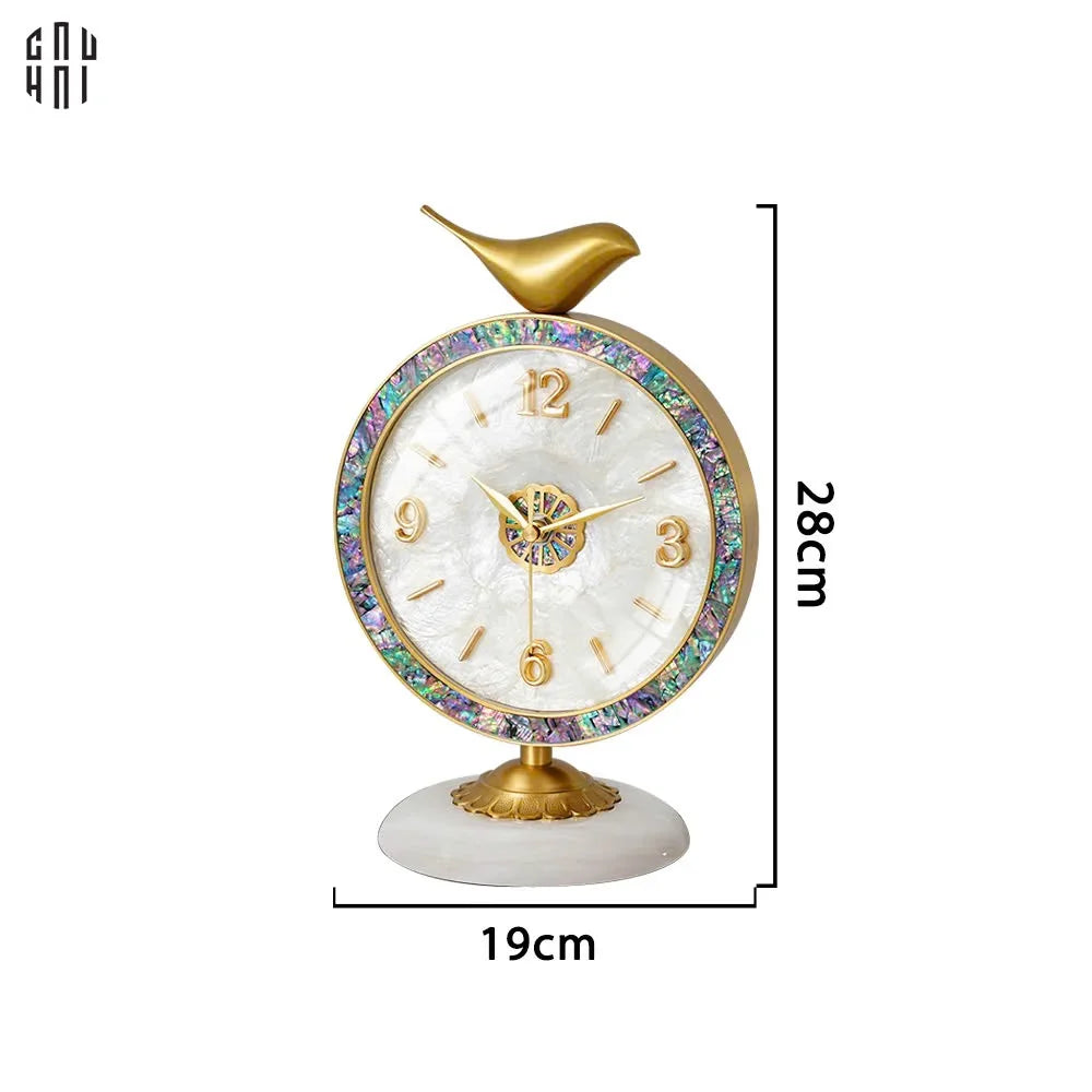 HOME COUTURE - ĐỒNG HỒ CỔ ĐIỂN - SAPPHIRE BLOOM LUXURY CLOCK - CẬU HAI HOME DECOR
