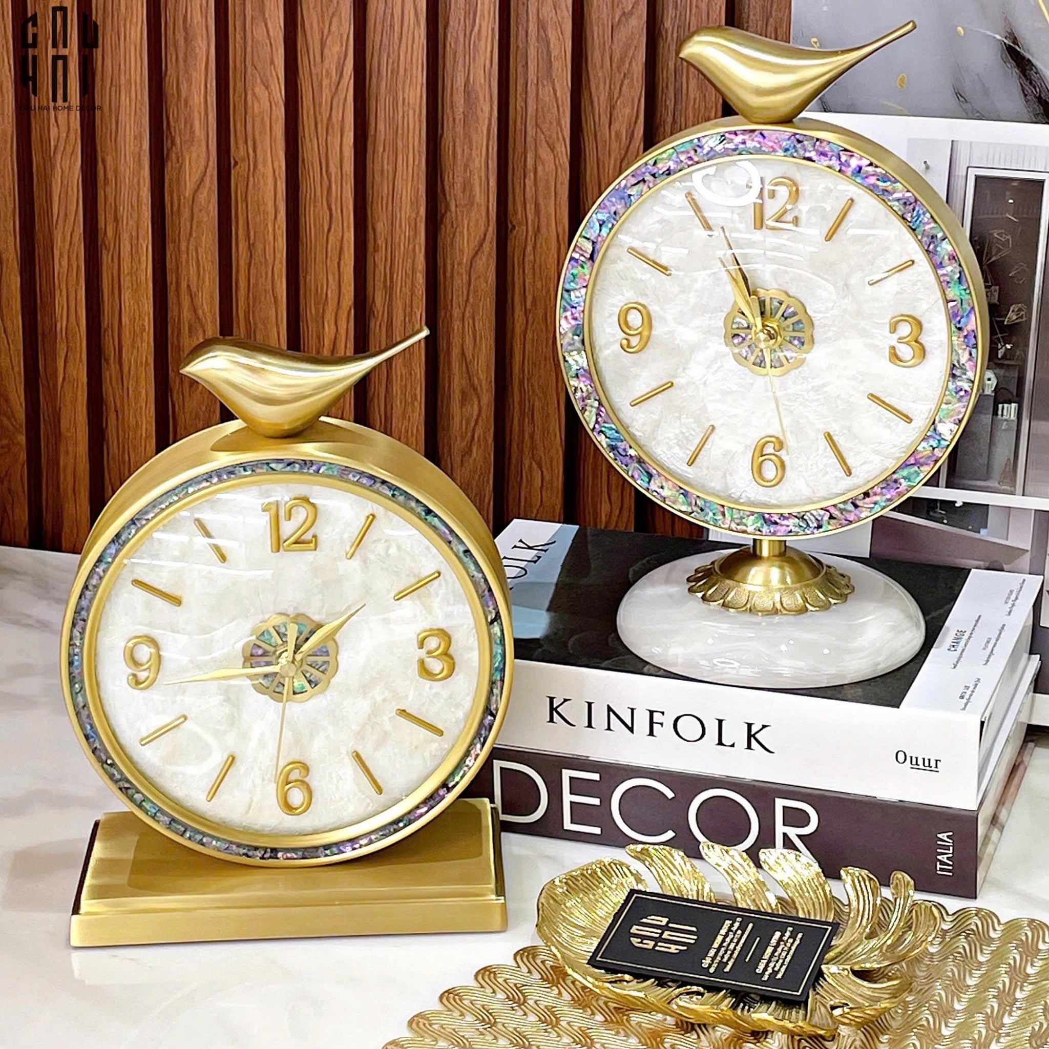 HOME COUTURE - ĐỒNG HỒ CỔ ĐIỂN - SAPPHIRE BLOOM LUXURY CLOCK - CẬU HAI HOME DECOR