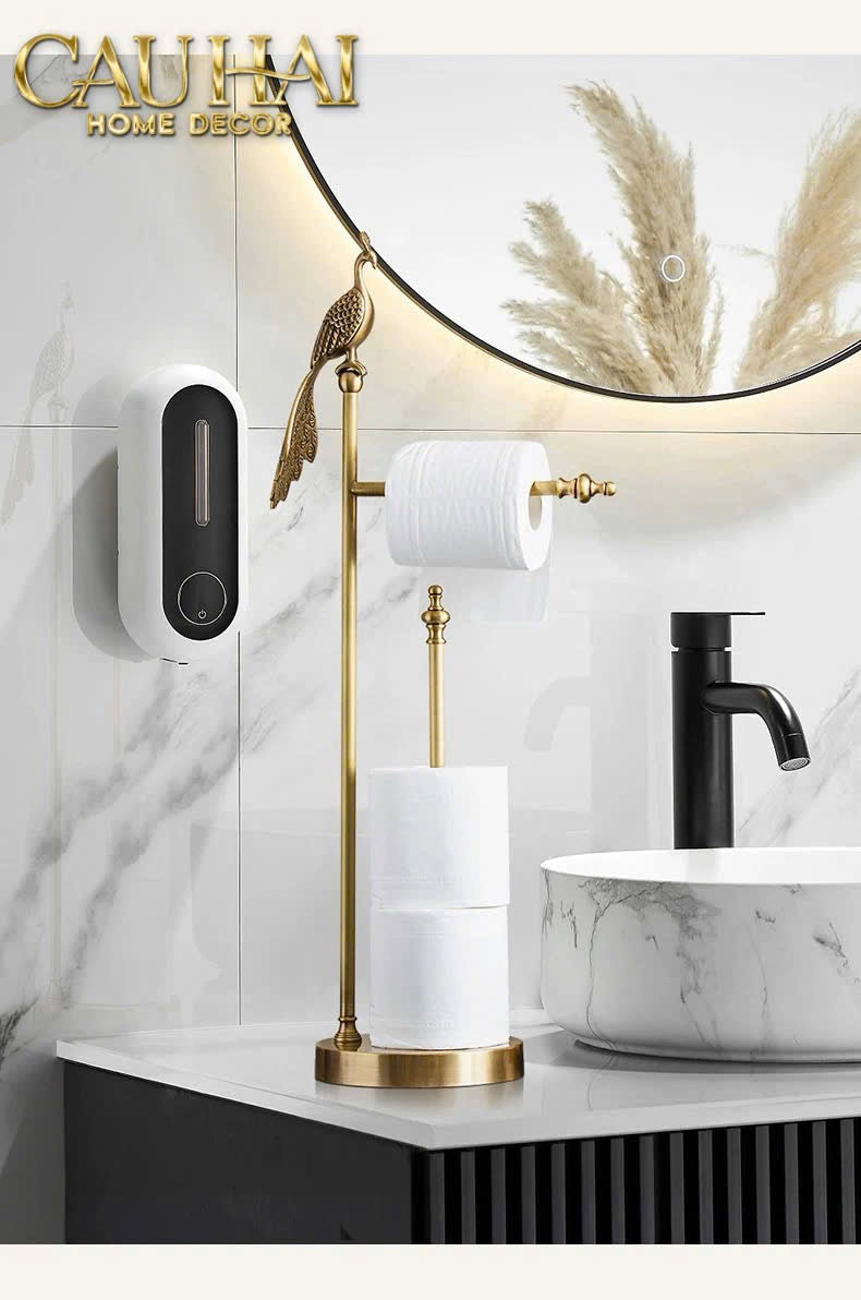 HOME COUTURE - GIÁ TREO BATHROOM GOLDEN PEAFOWL ELITE FW25 - CẬU HAI HOME DECOR