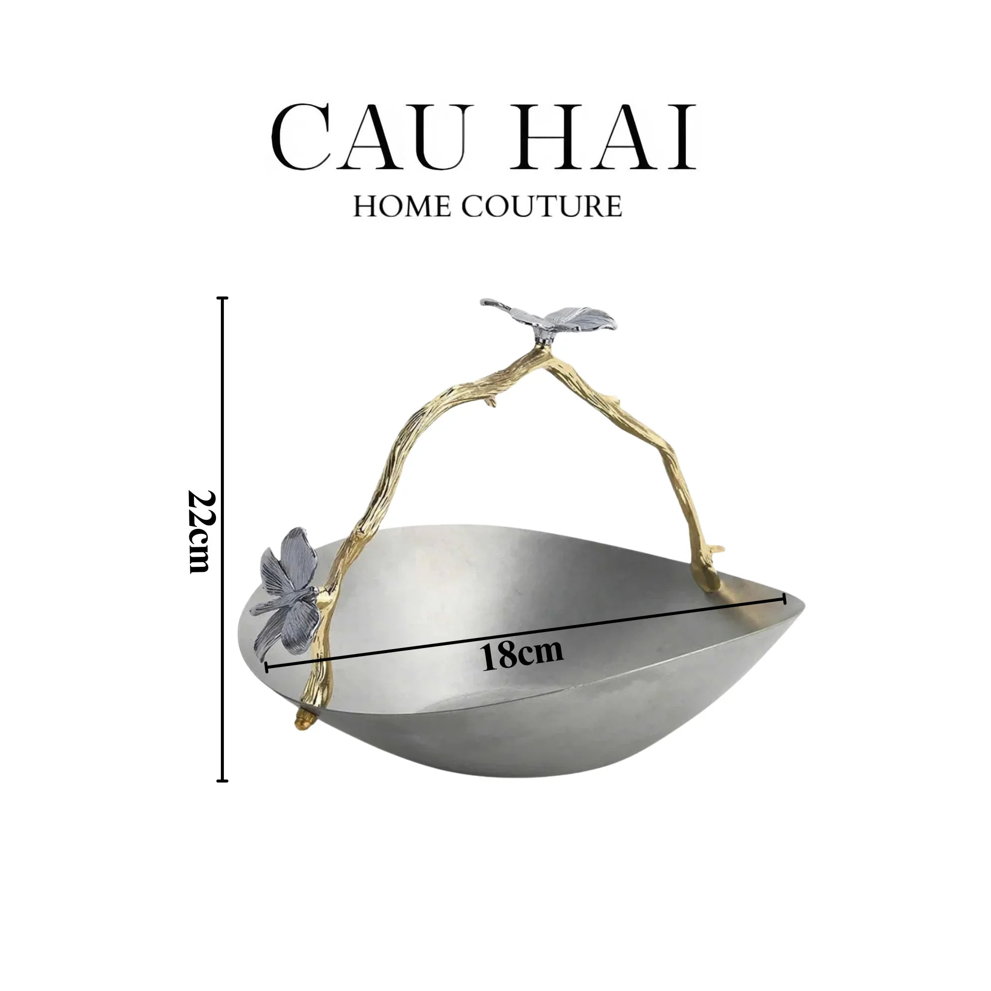 HOME COUTURE - GIỎ PLATINUM IMPÉRIAL PAVILLON FRUIT BASKET - CẬU HAI HOME DECOR