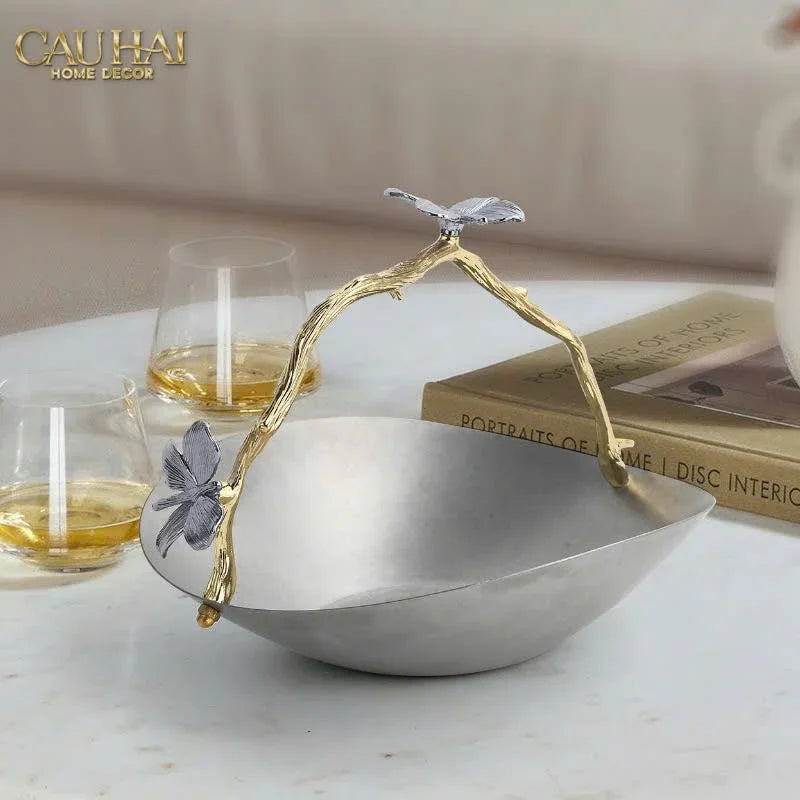 HOME COUTURE - GIỎ PLATINUM IMPÉRIAL PAVILLON FRUIT BASKET - CẬU HAI HOME DECOR