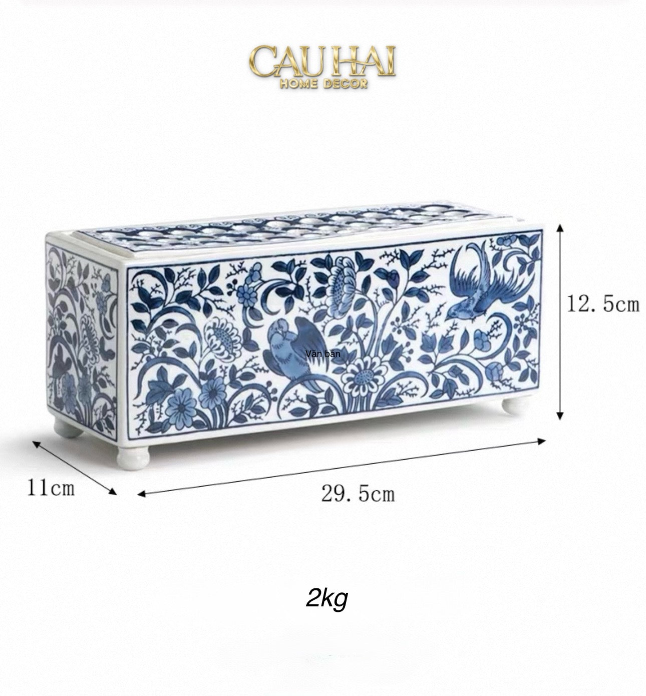 HOME COUTURE - KHAY CẮM HOA SPRING BLOOM - INDOCHINE PORCELAIN TRAY - CẬU HAI HOME DECOR