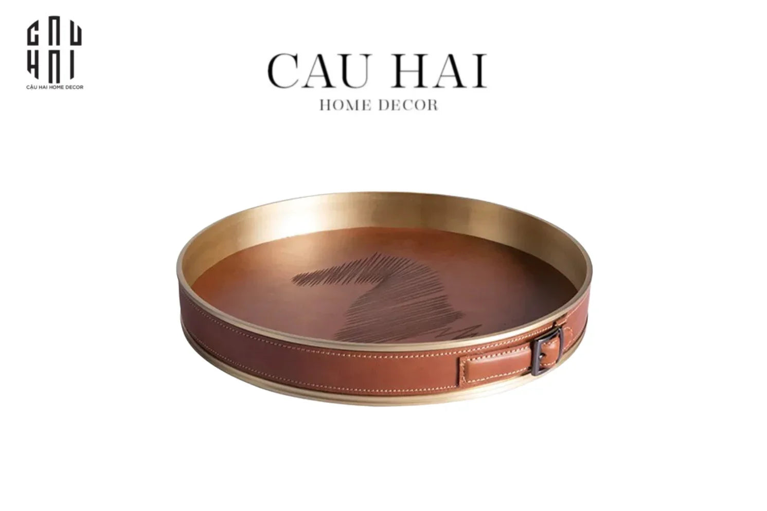 HOME COUTURE - KHAY DA TRÒN SADDLE BELT D33 - CẬU HAI HOME DECOR