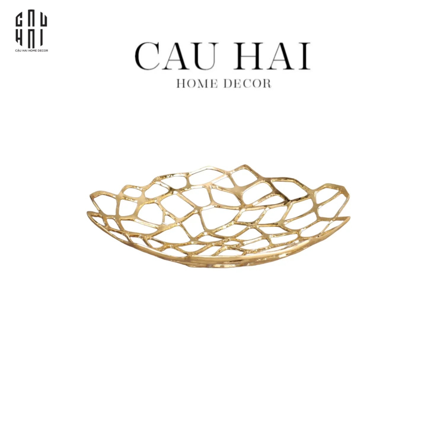 HOME COUTURE - KHAY ĐỒNG GOLDEN GRID - CẬU HAI HOME DECOR
