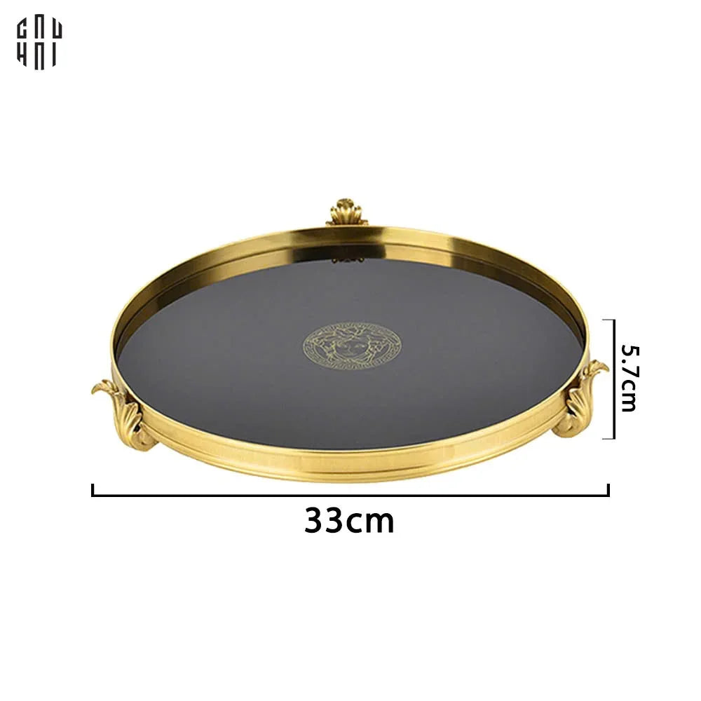 HOME COUTURE - KHAY GƯƠNG BRONZE BAROQUE MEDUSA 32 - CẬU HAI HOME DECOR