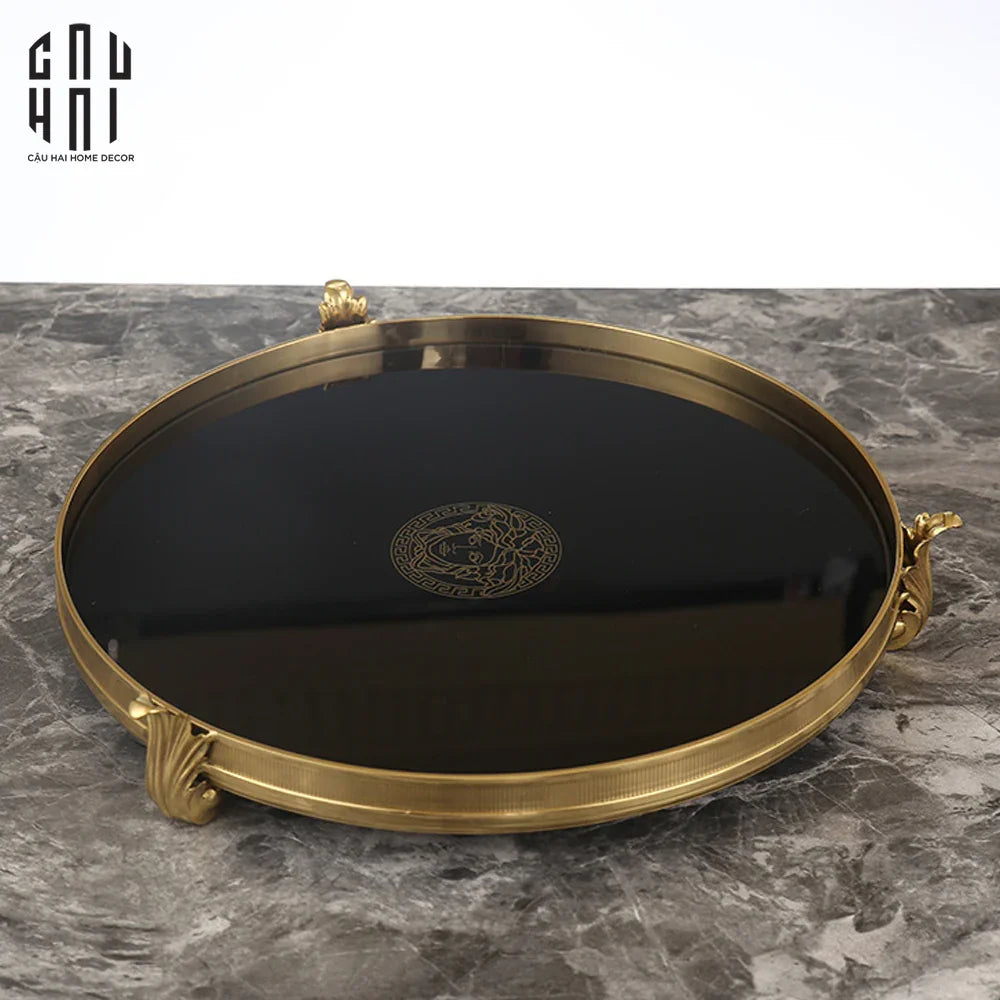 HOME COUTURE - KHAY GƯƠNG BRONZE BAROQUE MEDUSA 32 - CẬU HAI HOME DECOR