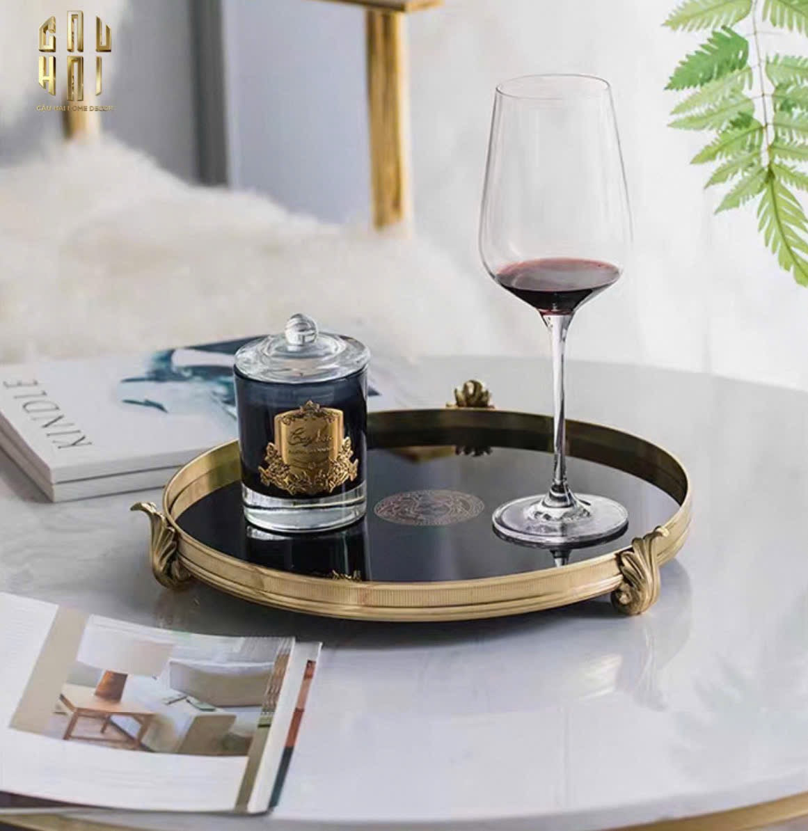 HOME COUTURE - KHAY GƯƠNG BRONZE BAROQUE MEDUSA 32 - CẬU HAI HOME DECOR