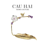 HOME COUTURE - KHAY LÁ ĐỒNG ĐÁ QUÝ CANARY SERENADE - CẬU HAI HOME DECOR