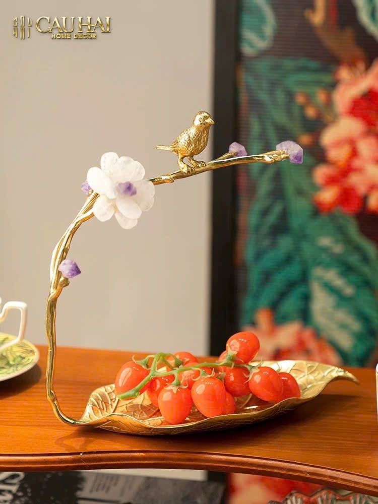 HOME COUTURE - KHAY LÁ ĐỒNG ĐÁ QUÝ CANARY SERENADE - CẬU HAI HOME DECOR