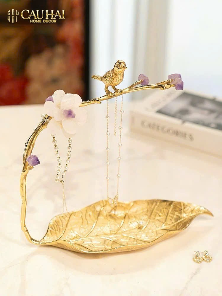 HOME COUTURE - KHAY LÁ ĐỒNG ĐÁ QUÝ CANARY SERENADE - CẬU HAI HOME DECOR