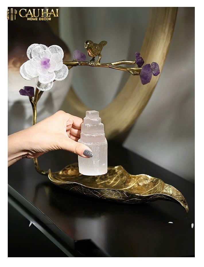 HOME COUTURE - KHAY LÁ ĐỒNG ĐÁ QUÝ CANARY SERENADE - CẬU HAI HOME DECOR